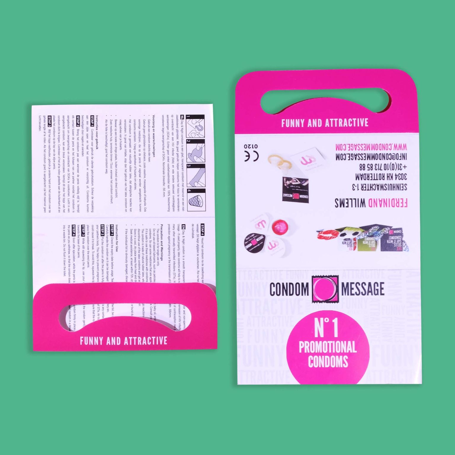 Condom Wrapper - Condom Message | Gepersonaliseerd promotiemateriaal